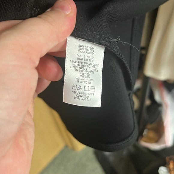 Nine Britton XL Black Vandalie Off the Shoulder Scallop Neckline Ponte Dress - Picture 9 of 9